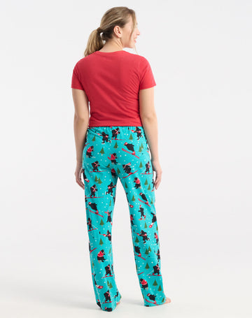 Little Blue House Wild Winter Sports Women’s Jersey Pajama Pants
